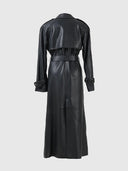 Astrid Leather Coat Black