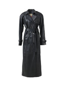 Astrid Leather Coat Black