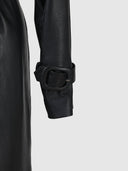 Astrid Leather Coat Black