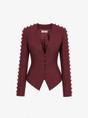 Nora Jacket in Burgundy