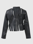 Brianna II Leather Jacket Black