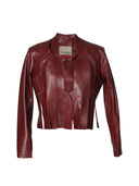 Brianna II Leather Jacket Burgundy