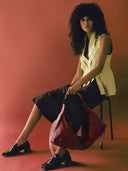 Brianna Leather Vest Butter Yellow