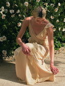 Butter Ruffle Slip Maxi Dress