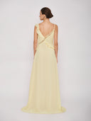 Butter Ruffle Slip Maxi Dress