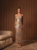 Champagne Sequin Dress