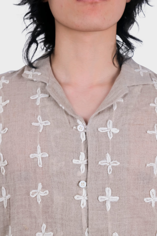Embroidered Full Sleeve Shirt - The Silk Road 