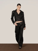 Gabriel Leather Pants Black