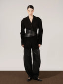 Gabriel Leather Pants Black