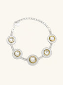 Polki Dot Necklace Silver