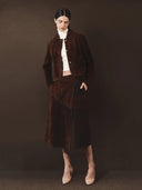 Harper Suede Jacket Brown