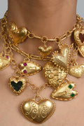 Heart of Gold Necklace - The Silk Road 