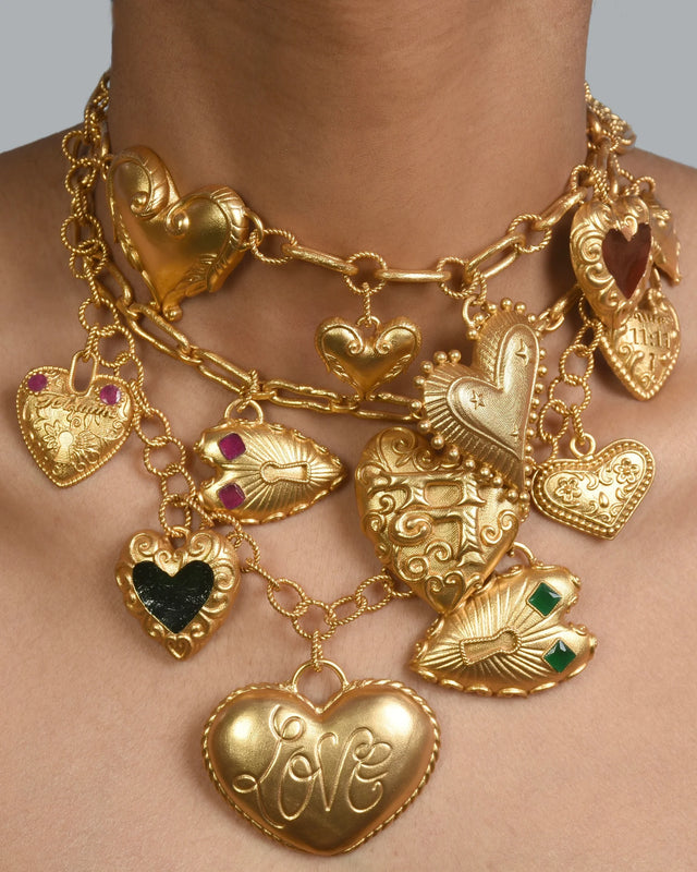 Heart of Gold Necklace - The Silk Road 