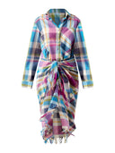Vani Madras Check Sarong Dress