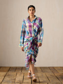 Vani Madras Check Sarong Dress