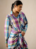 Vani Madras Check Sarong Dress