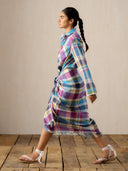 Vani Madras Check Sarong Dress