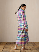 Vani Madras Check Sarong Dress
