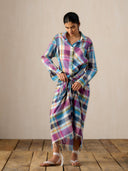 Vani Madras Check Sarong Dress