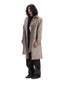 IVY Overcoat – Beige Vegan PU Suede Leather