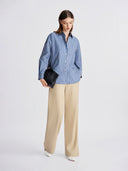 Vanilla Sand Wide-Leg Trousers