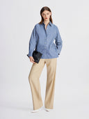 Vanilla Sand Wide-Leg Trousers
