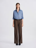 Espresso Wide-Leg Trousers