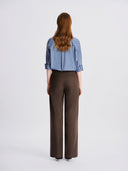 Espresso Wide-Leg Trousers
