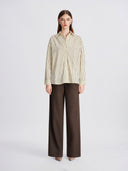 Vanilla Stripe Cotton Shirt