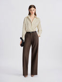 Espresso Wide-Leg Trousers