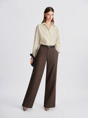 Espresso Wide-Leg Trousers