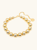 24K Gold Electroplated Beaded Bracelet