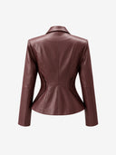 Viora Sculpted Leather Jacket