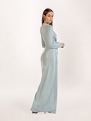 Claire Draped Evening Dress