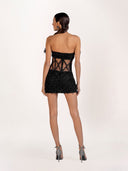 Mona Feather Embellished Dress