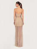 Gold Embellished Lace Top