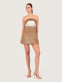 Rose Appliqué Sequin Dress