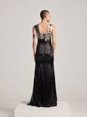 The Metal Plate Sequin Fishtail Dress