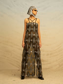 The Honeycomb Sheer Dress
