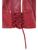 Jade Leather Jacket Red