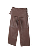 Harlow Leather Pants Brown