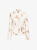 Magnolia Floral Military Tang Jacket