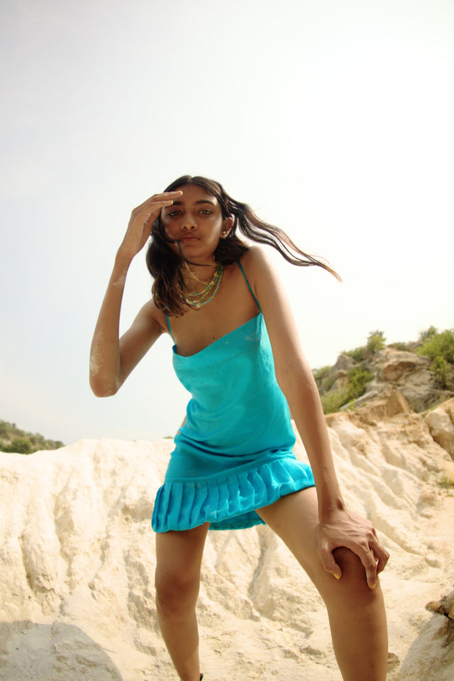 Kanti Backless Short Slip Dress - The Silk Road 
