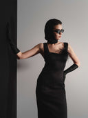 Soho Noir Midi Dress