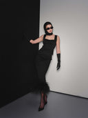 Soho Noir Midi Dress