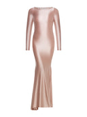 Rosie Crystal Embellished Blush Gown
