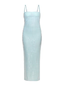 Amelia Crystal Mesh Chain Dress