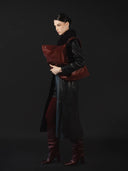 Ophelia Oversized Leather Bag Burgundy