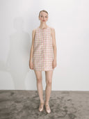 Chloe Cotton Tweed Mini Dress