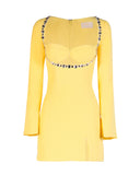 Celine Embellished Crepe Dress